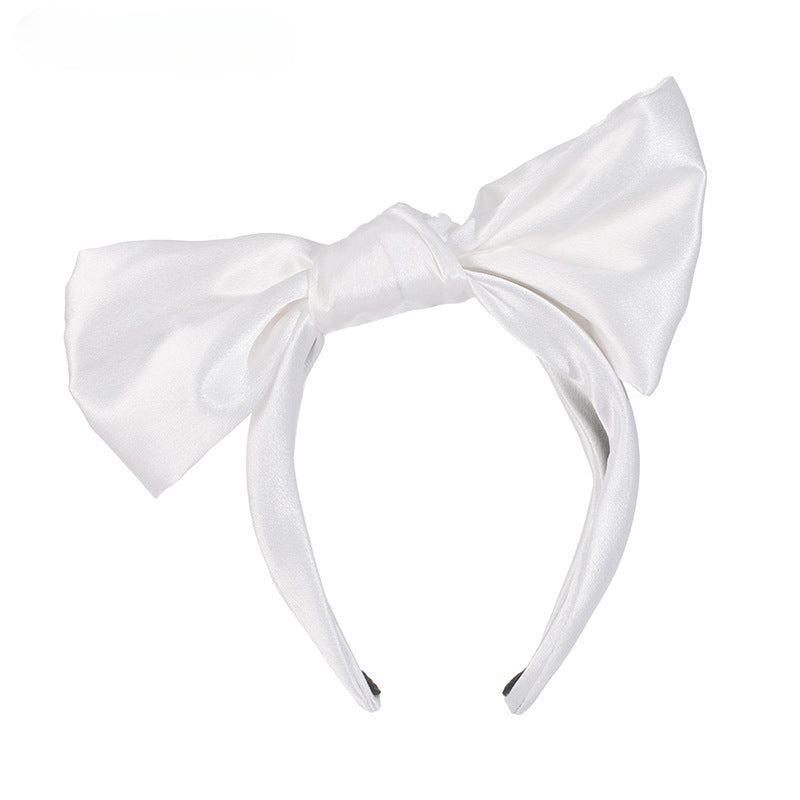 Wholesale Fabric Solid Color Oversized Bow Three-dimensional Headband