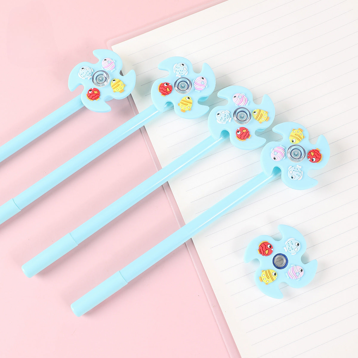 Wholesale New Creative Cartoon Pinwheel Plastic Gel Pen