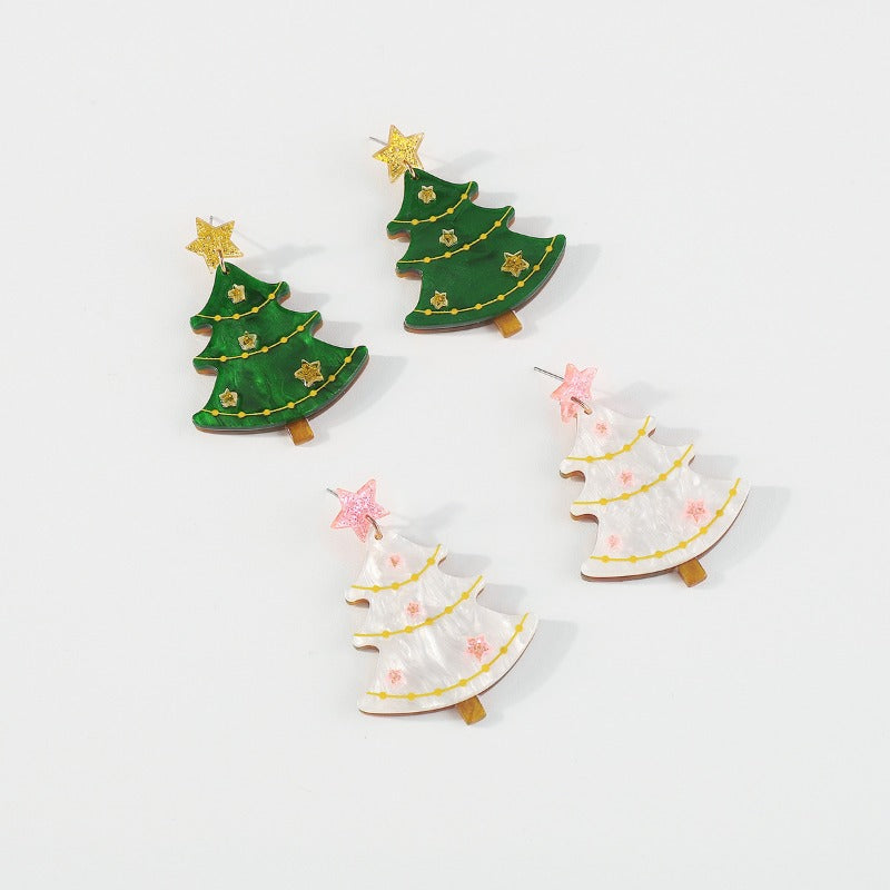 Wholesale Christmas Collection Christmas Tree Gingerbread Man Earrings