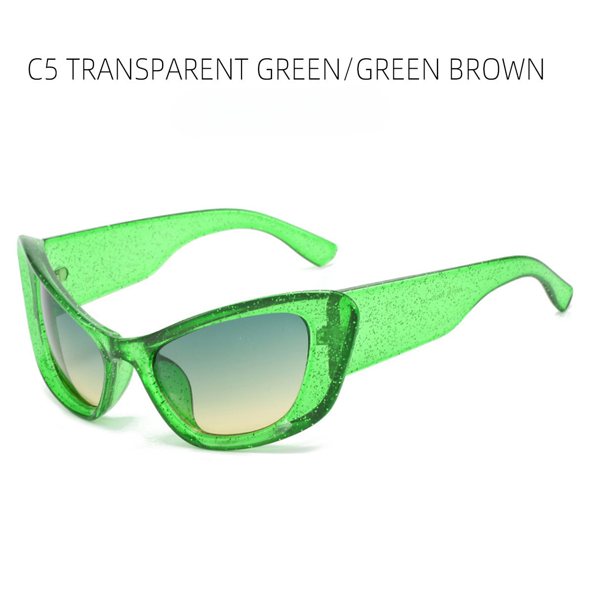 Wholesale PC Pop-up Hip-hop Cat Eye Small Frame Sunglasses