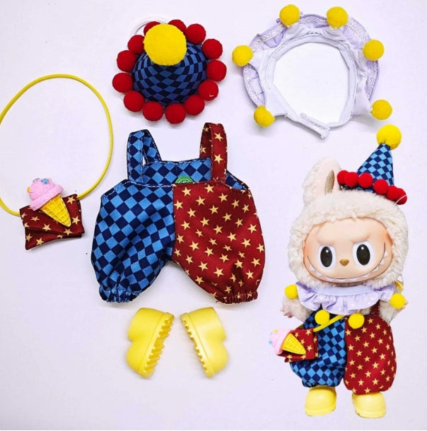 Wholesale Doll Clothes Circus Clown Costume Suit