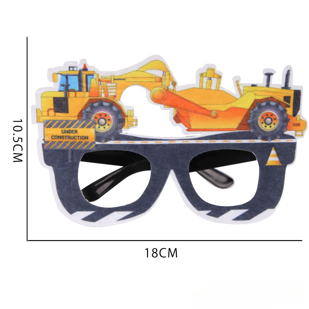 Wholesale of 2024 New Engineering Vehicles, Party Decorations, Plastic Glasses