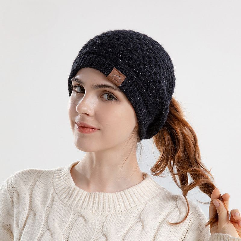 Wholesale Autumn and Winter Warm Ear Protection Pullover Knitted Beanie