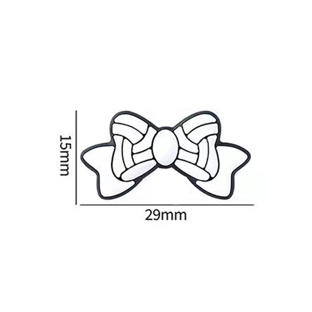 Wholesale 20pcs 3D Cartoon Bowknot Ball Pattern Silicone Beads
