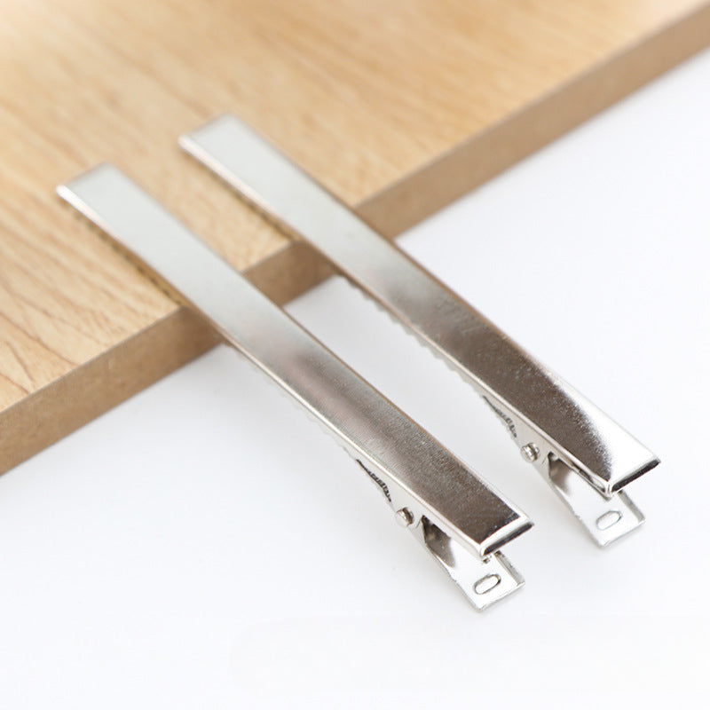 Wholesale 30pcs/pack Handmade Cream Glue DIY Word Clip Hairpin Material Package Accessories