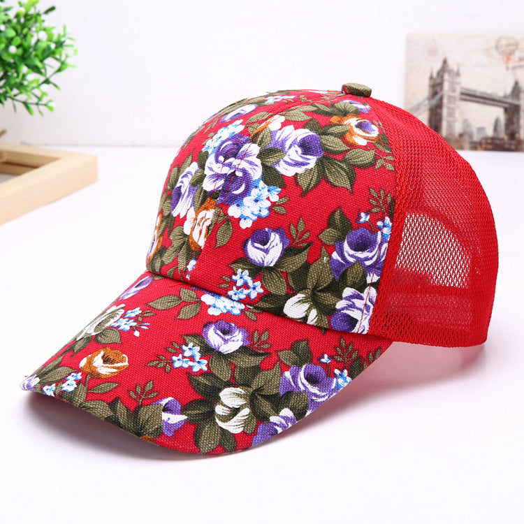Wholesale Flower Ladies Shade Outdoor Sports Cap