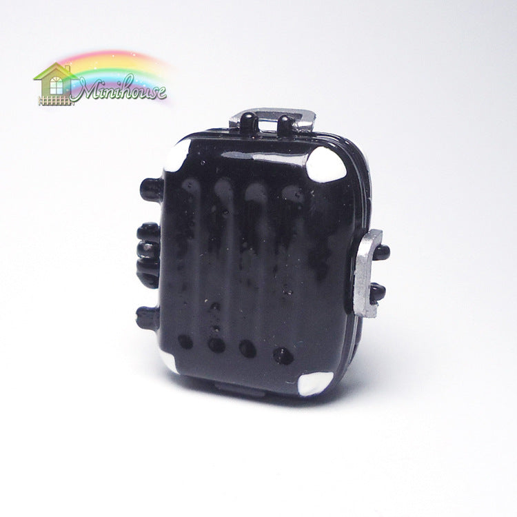 Wholesale 1:12 Dollhouse Accessories Mini Alloy Suitcase for Dollhouse