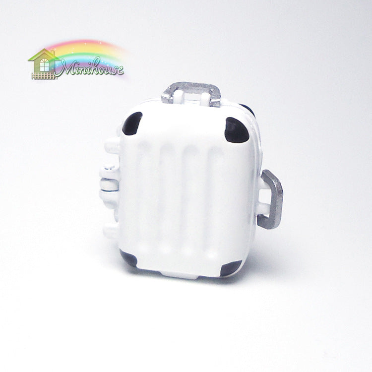 Wholesale 1:12 Dollhouse Accessories Mini Alloy Suitcase for Dollhouse