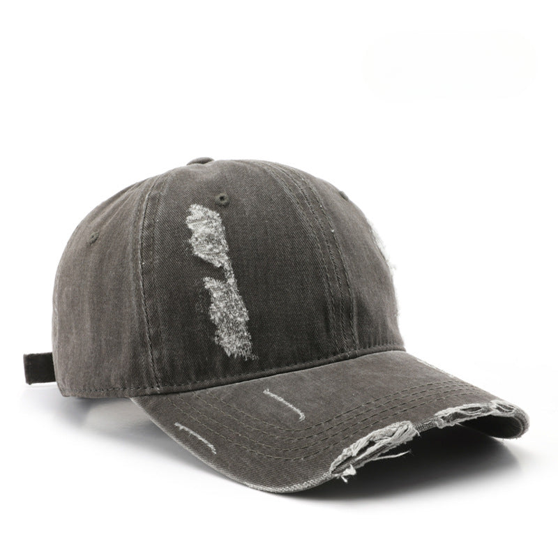 Wholesale Cotton Washed Hole Solid Color Light Plate Baseball Cap