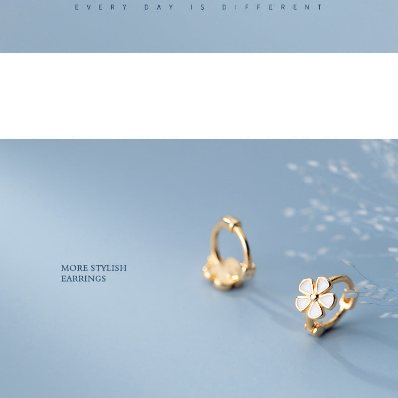 Wholesale High-end and Niche Pure Silver Needle Earrings