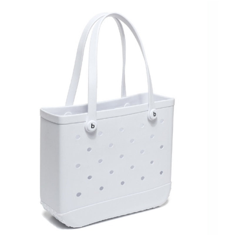 Wholesale Silicone Hollow Hole Handbag Beach Vacation Tote Bag