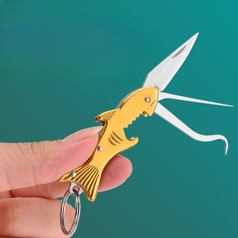 Wholesale Stainless Steel Toothpick Knife for Picking Teeth Portable Multifunctional Keychain