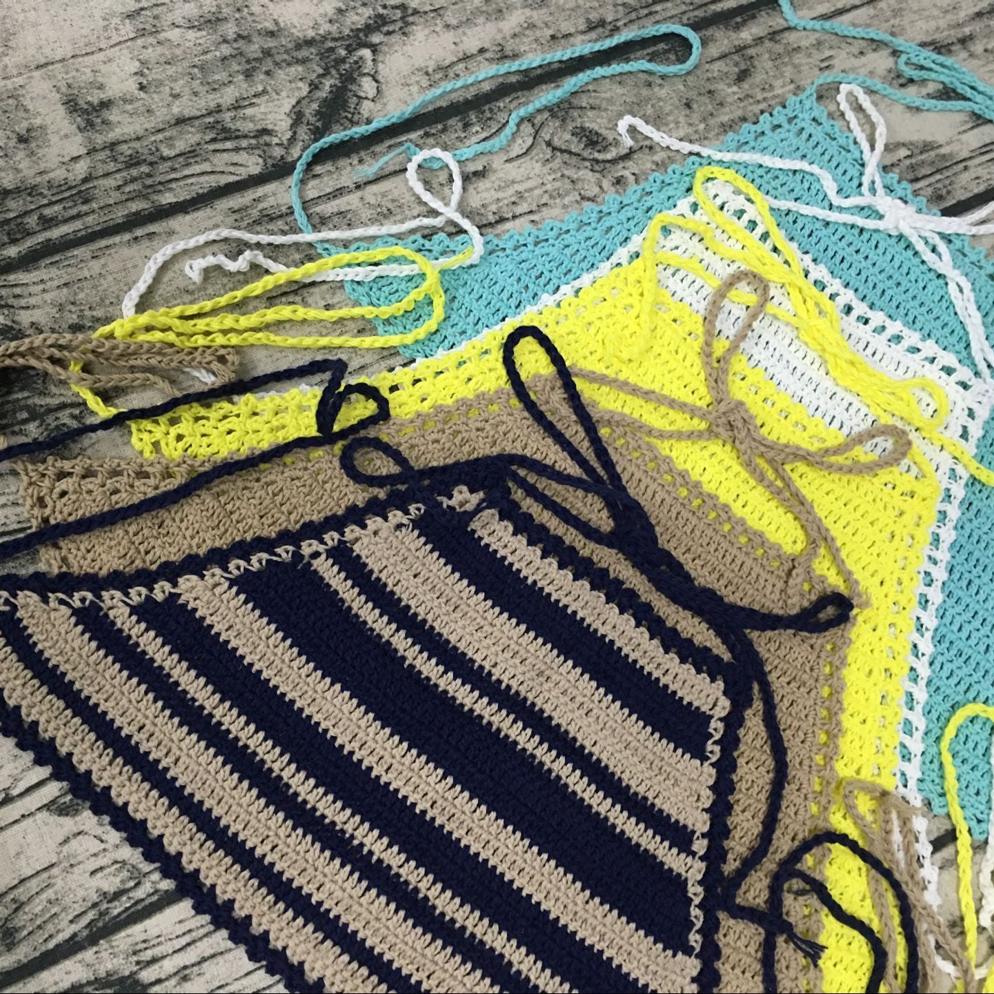 Wholesale New Acrylic Hand Crochet One Piece Swimsuit