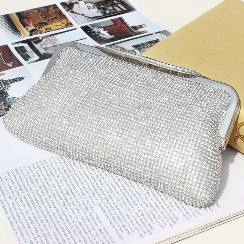 Wholesale Polyester Clutch Diamond Evening Bag