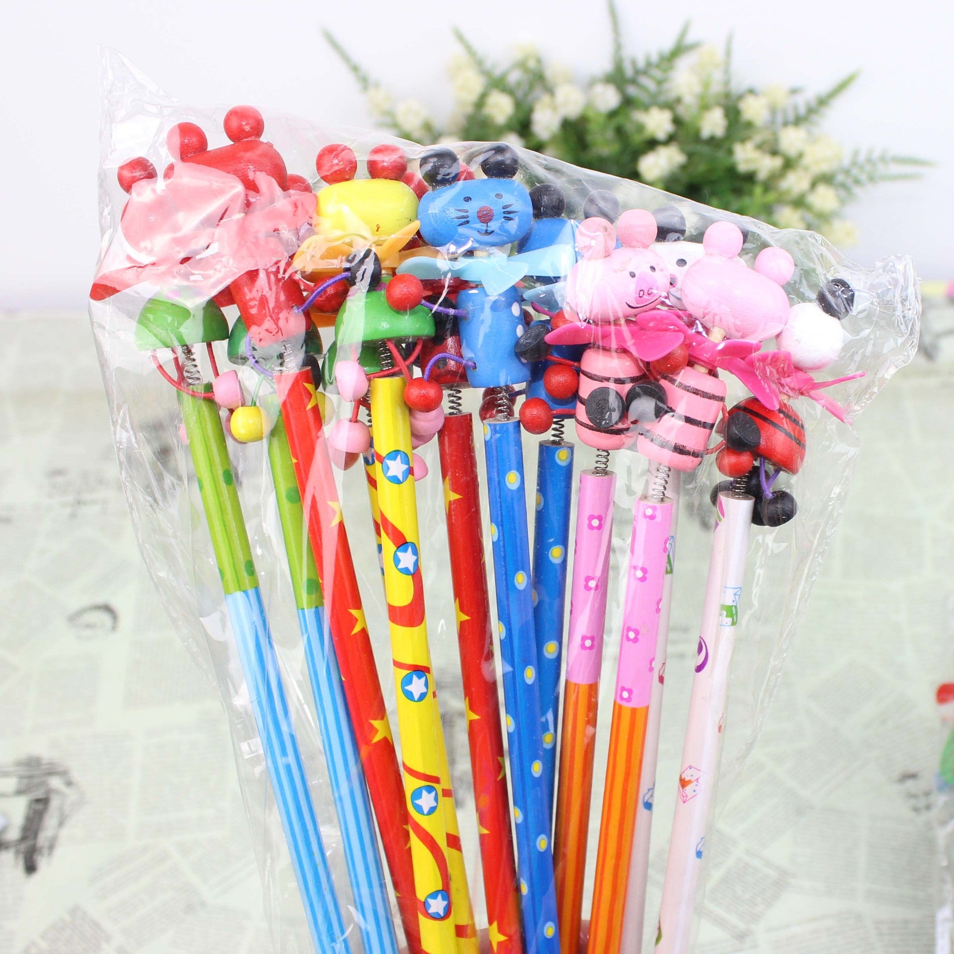 Wholesale Windmill Series Pencils Creative Wooden Pencils