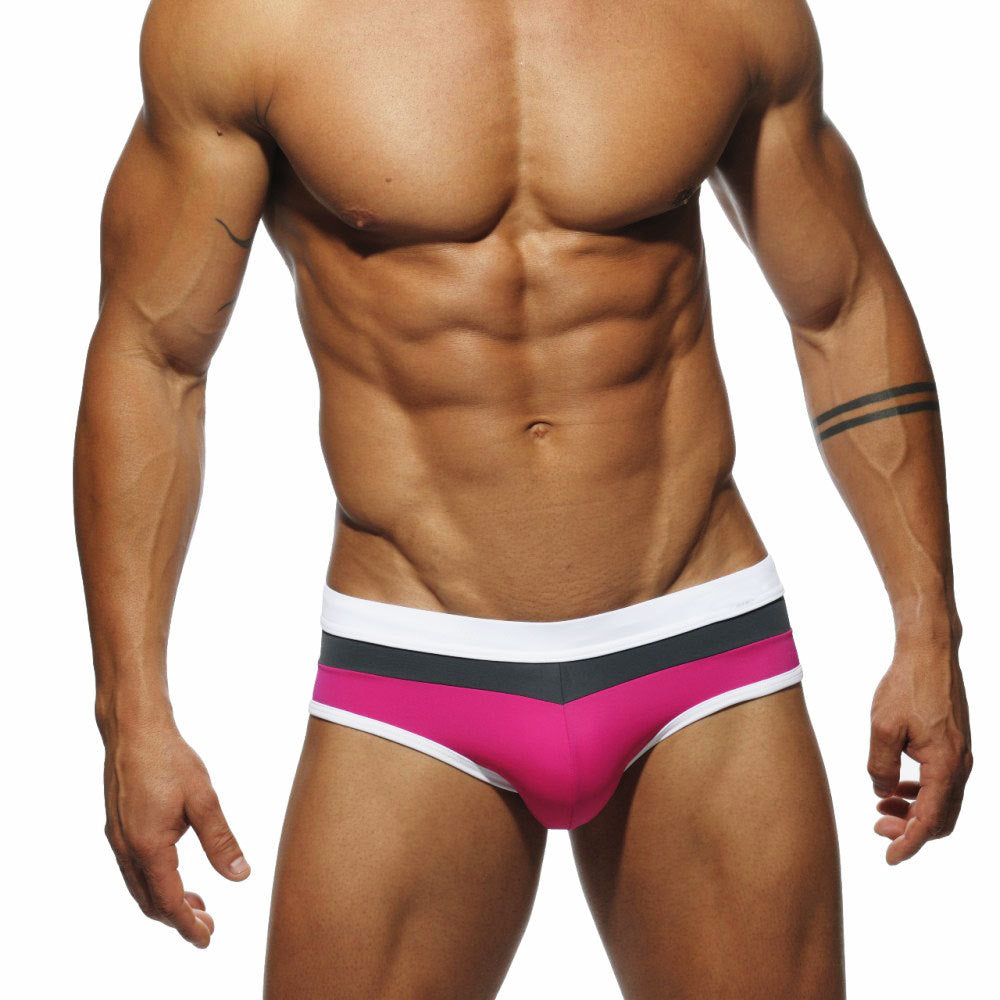 Wholesale Men's Color Block Triangle Swimwear