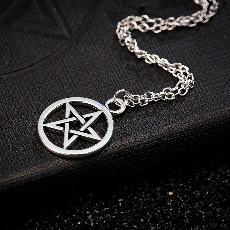 Wholesale Pentagram Sun Alloy Necklaces
