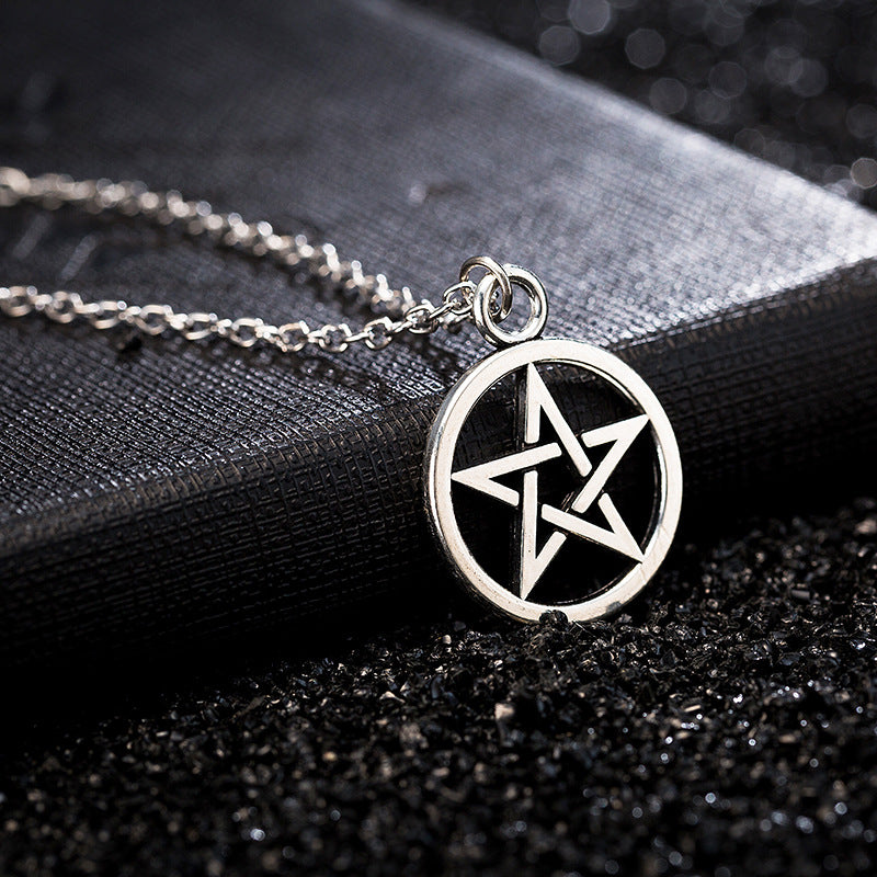 Wholesale Pentagram Sun Alloy Necklaces
