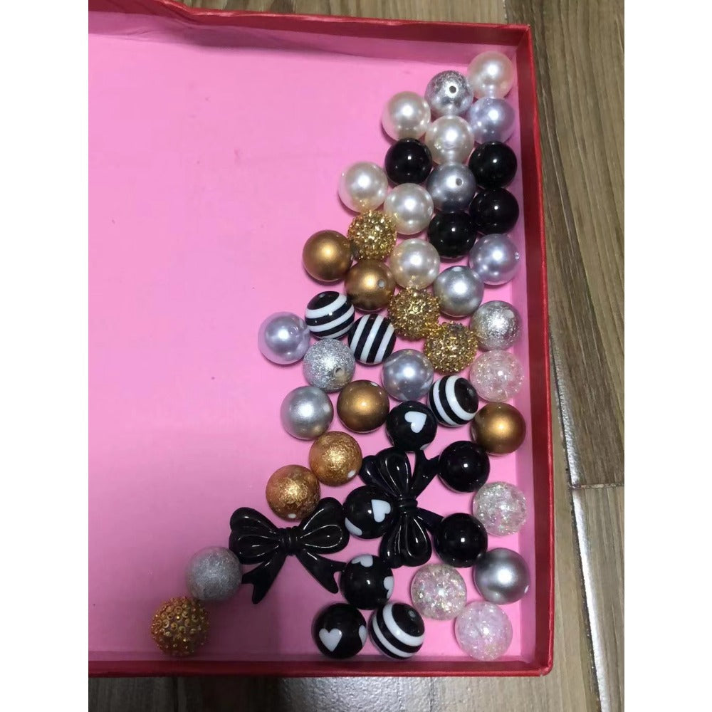 Wholesale 50pcs 20mm Acrylic Purple Series Assorted Mixed Color Beads