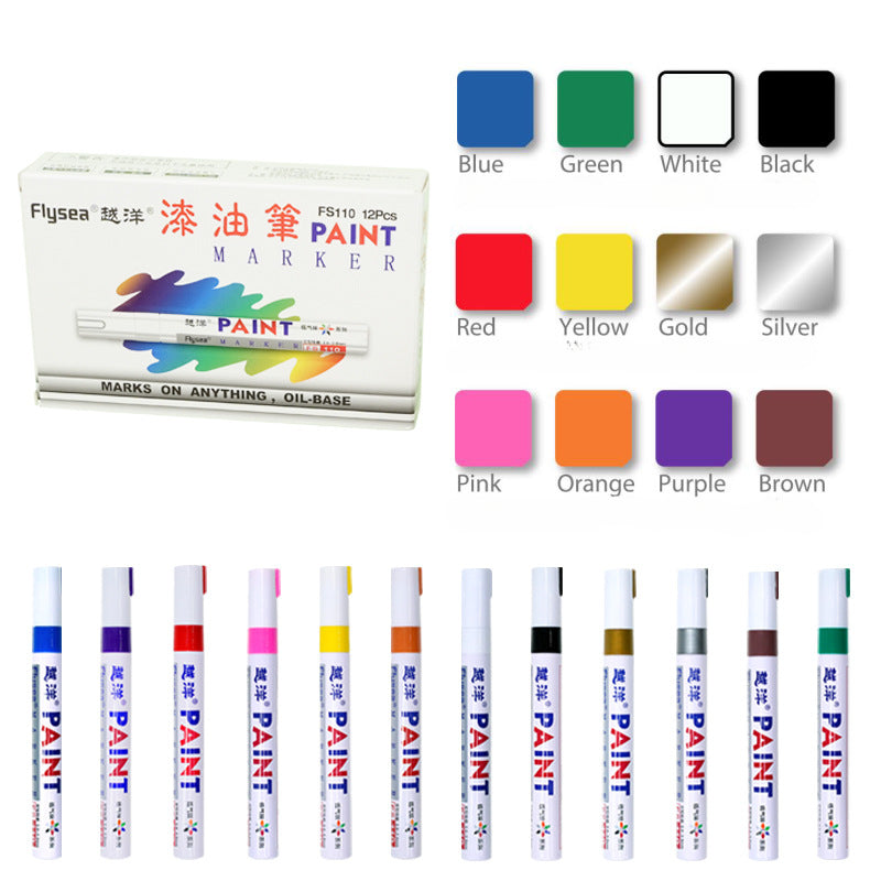 Wholesale 12 Color Plastic Highlighter Set Boxed
