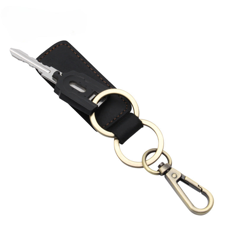 Wholesale 10PCS Retro Cowhide Car Keychain