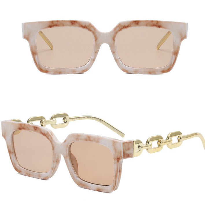 Wholesale PC Box Chain Leg Sunglasses