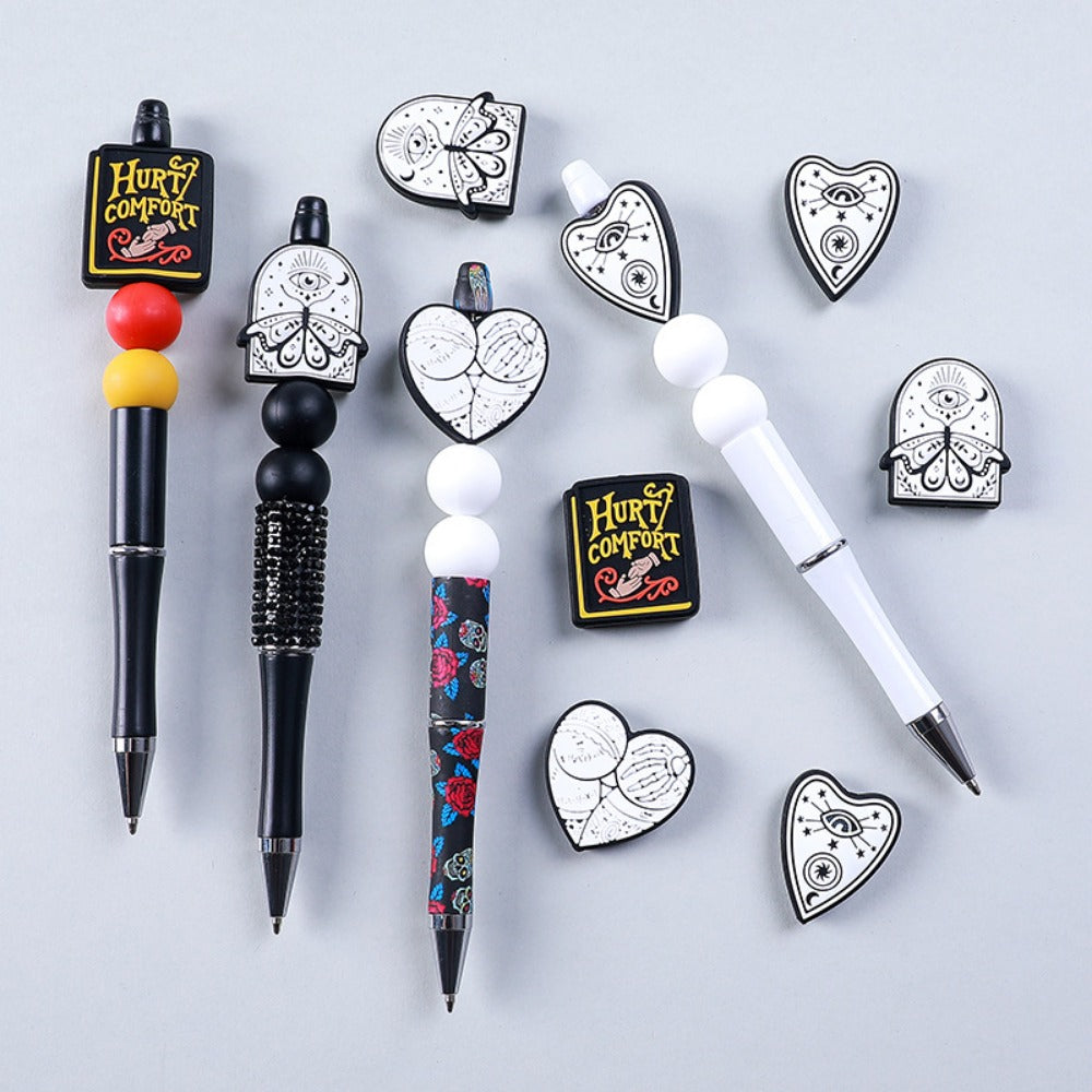 Wholesale 20pcs Gothic Theme Silicone Beads