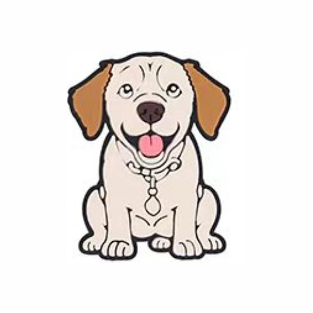 Wholesale 20pcs Cartoon Cute Puppy Pattern Silicone Beads