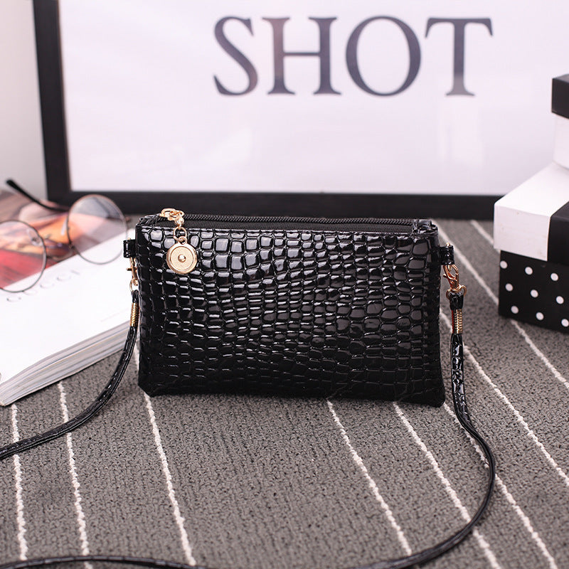 Wholesale PU Crocodile Pattern Crossbody Bag