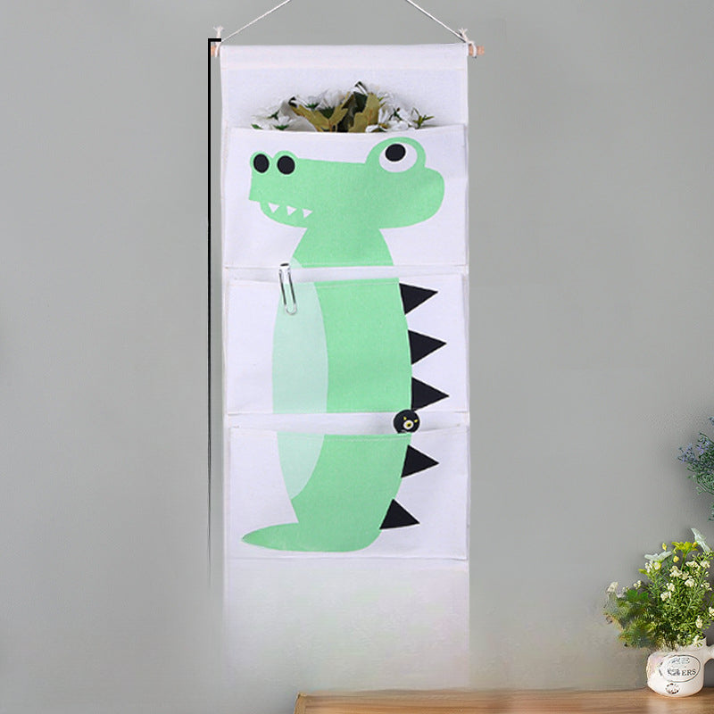 Wholesale Cotton and Linen Cartoon Animal Storage Hanging Bags