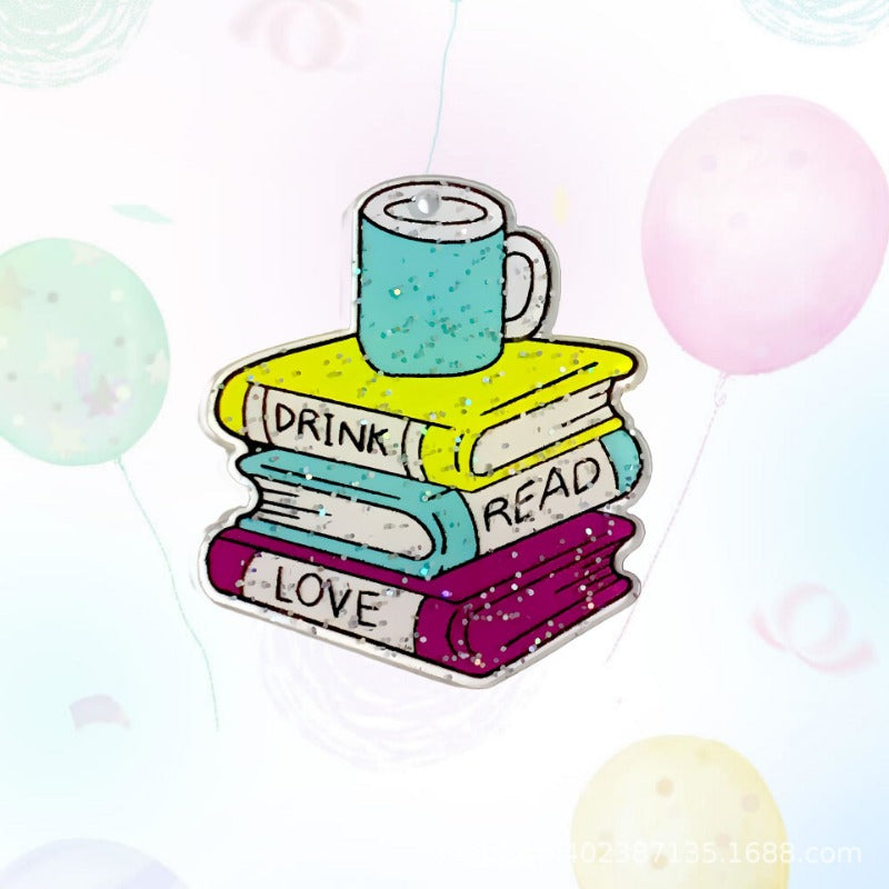 Wholesale 30pcs Acrylic Glitter Campus Style Graduation Season Accessories DIY Materials