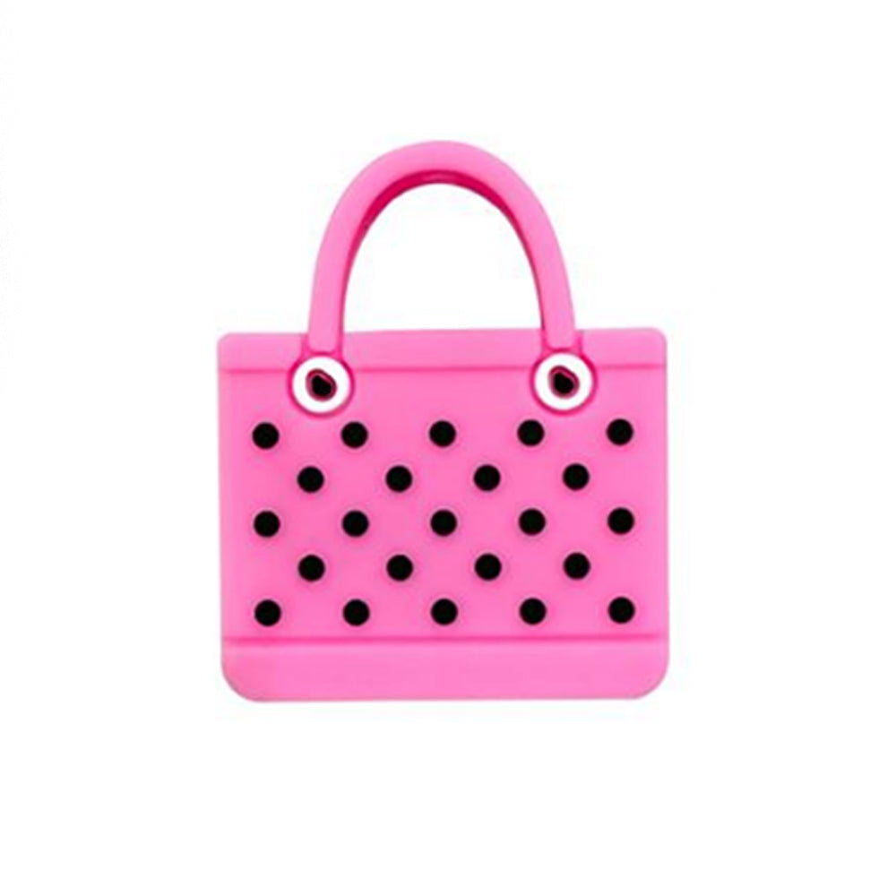 Wholesale 10pcs Solid Color Beach Bag Silicone Beads