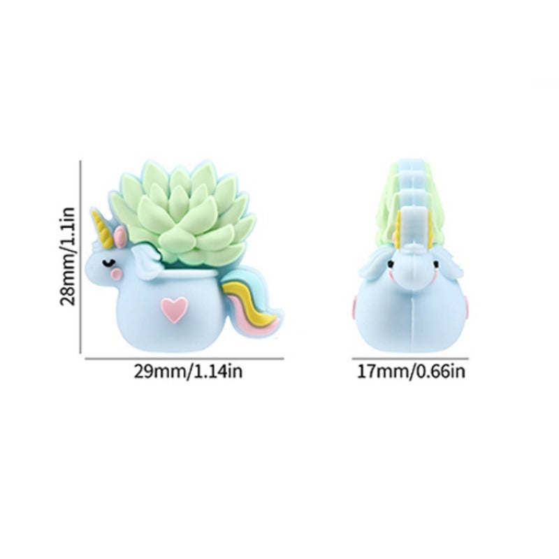 Wholesale 20pcs 3D Cartoon Potted Plants and Animals Silicone Beads