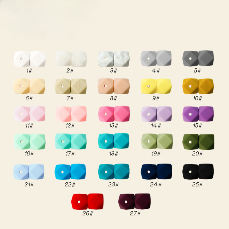 Wholesale 100pcs 12MM DIY Abacus Beads Silicone Small Spacer Beads