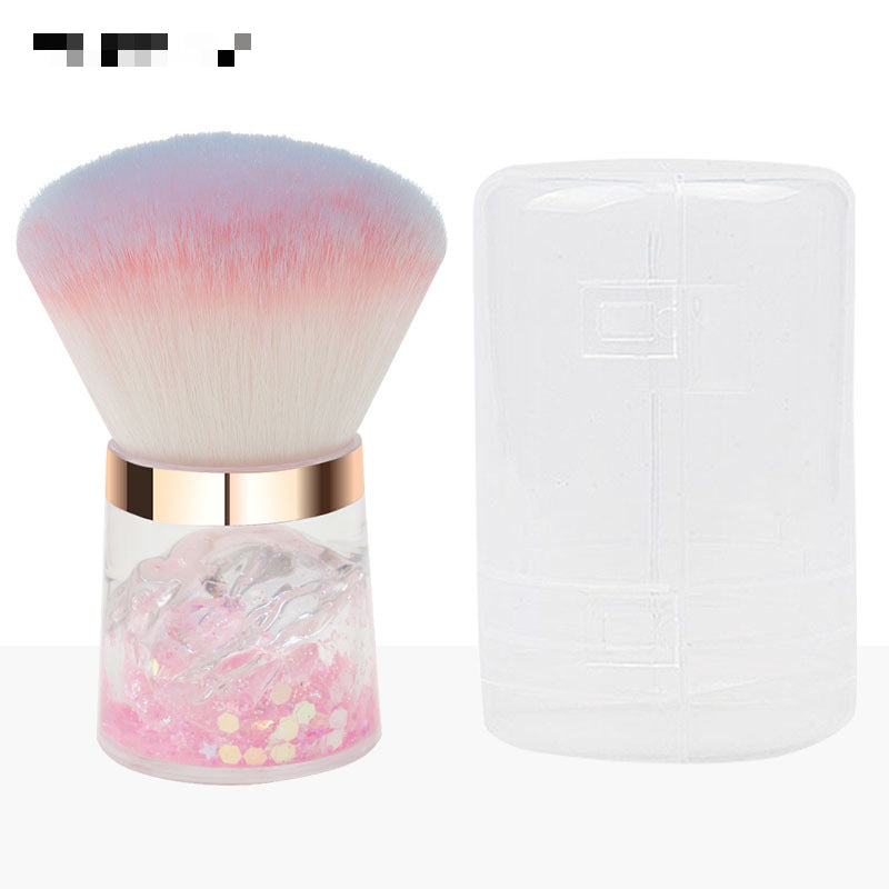 Wholesale Beauty Tools Single Crystal Mountain Loose Powder Brush Blush Brush Flower Nail Dust Brush Makeup Brush