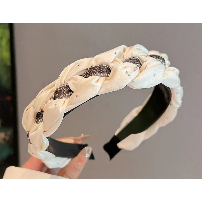 Wholesale Handmade Woven Rhinestone Crystal Headband