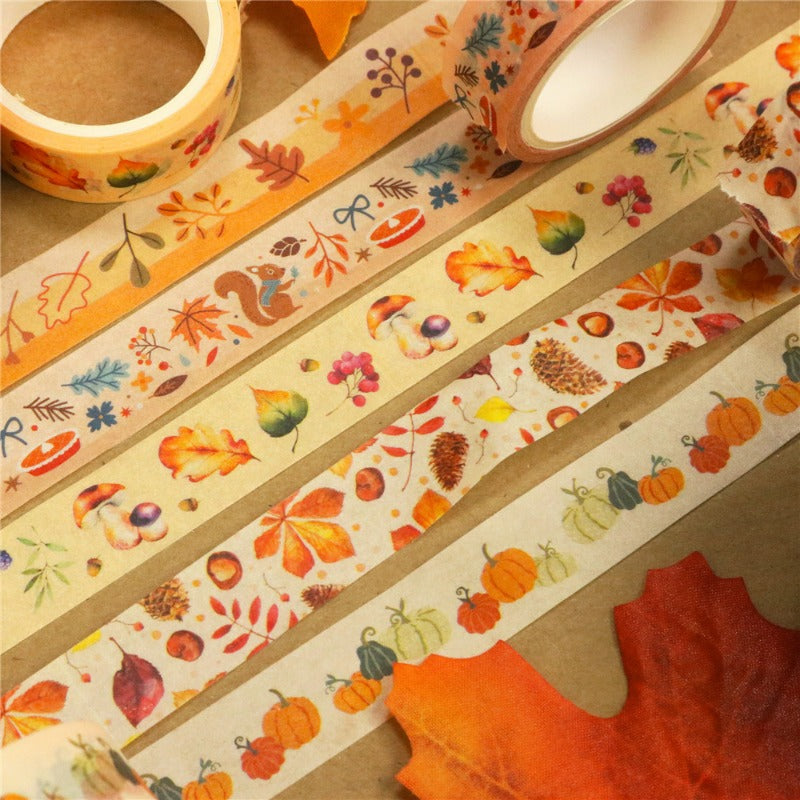 Wholesale and Paper Tape Fallen Leaves Harvest Fruit DIY Decorative Tent Set