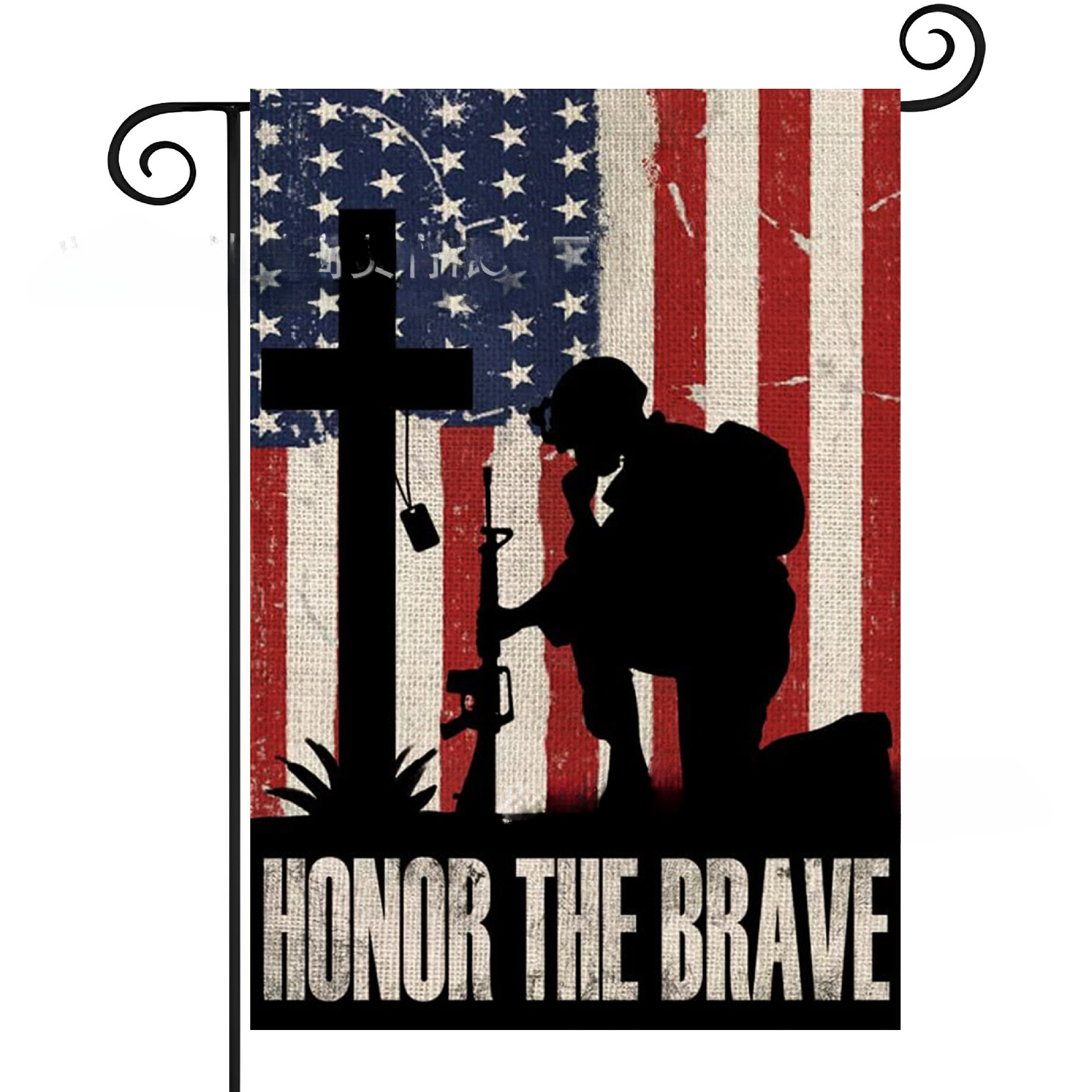 Wholesale Linen Fourth of July Garden Flags