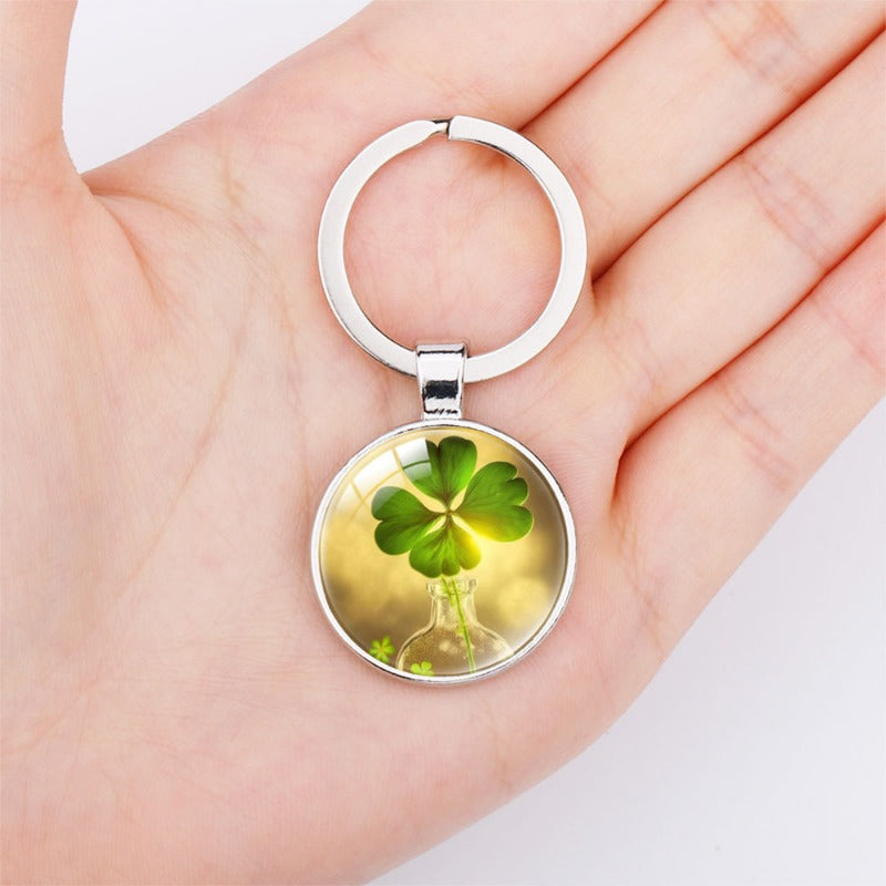 Wholesale Lucky Clover Car Pendant Keychains