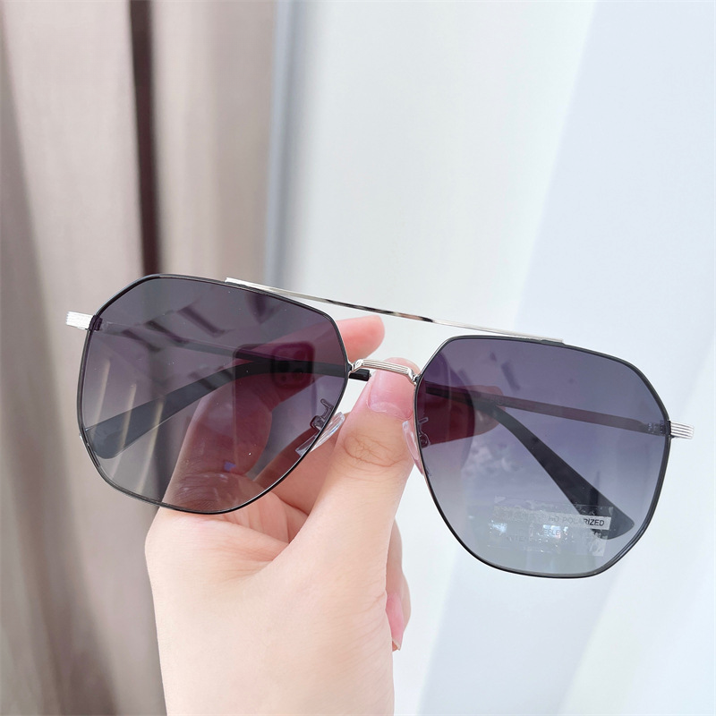 Wholesale Metal Double Beam UV Resistant PC Sunglasses