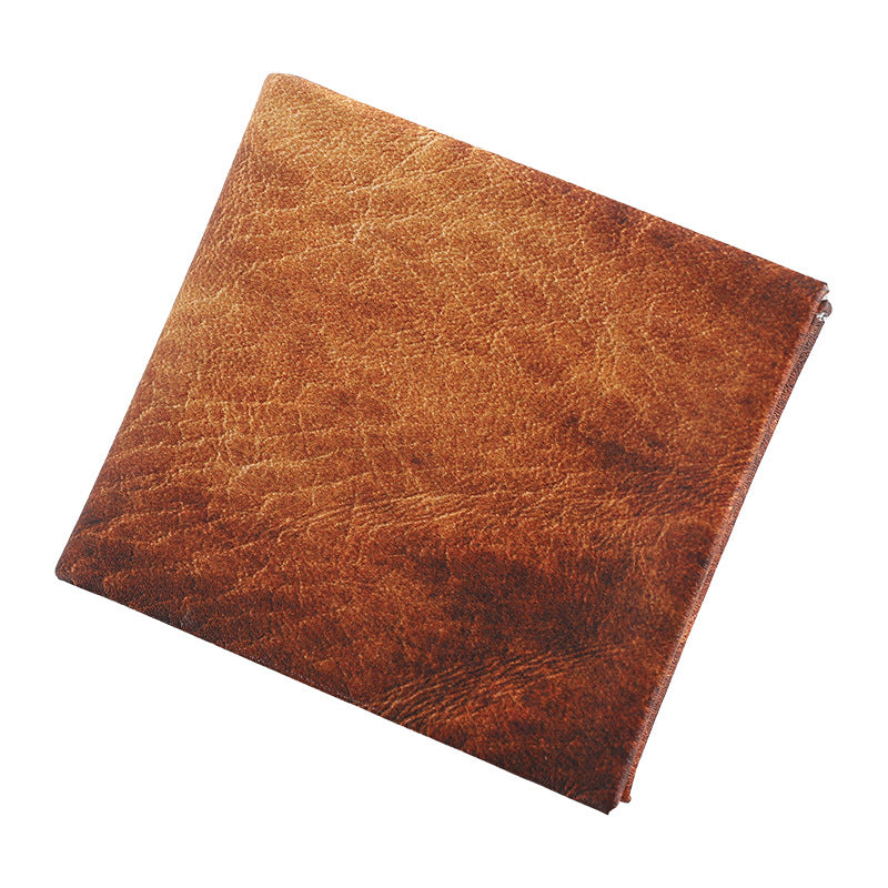 Wholesale Retro Creative Printed Men's Short PU Leather Wallet