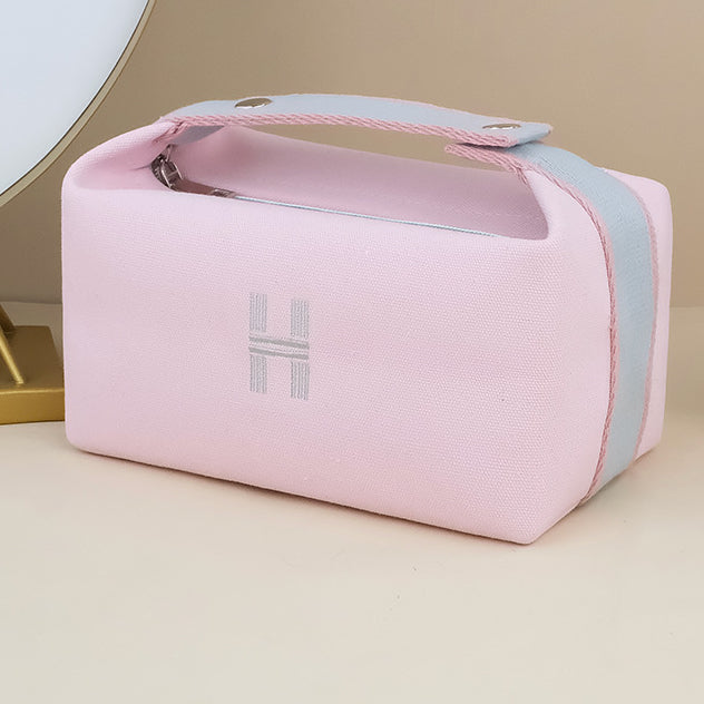 Wholesale Travel Toiletry Bag Large Capacity Canvas Portable Storage Cosmetic Bag