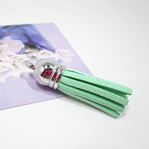 Wholesale 10pcs/pack Velvet Tassel Bag Charm DIY Accessories Keychain