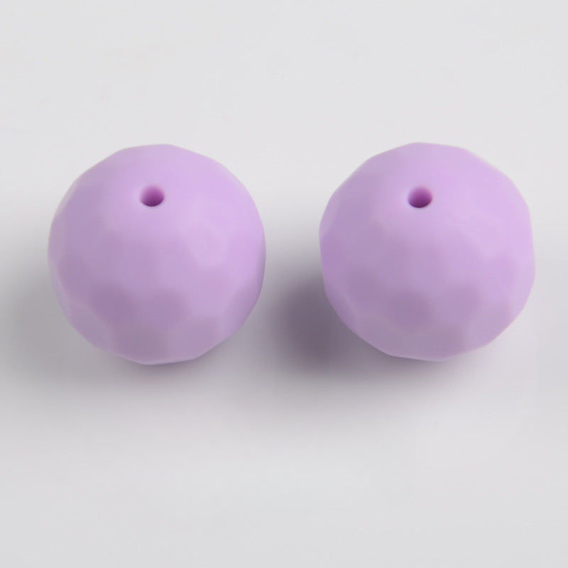 Wholesale 100PCS/PACK 16MM Food Grade Round Rhombus Silicone Beads