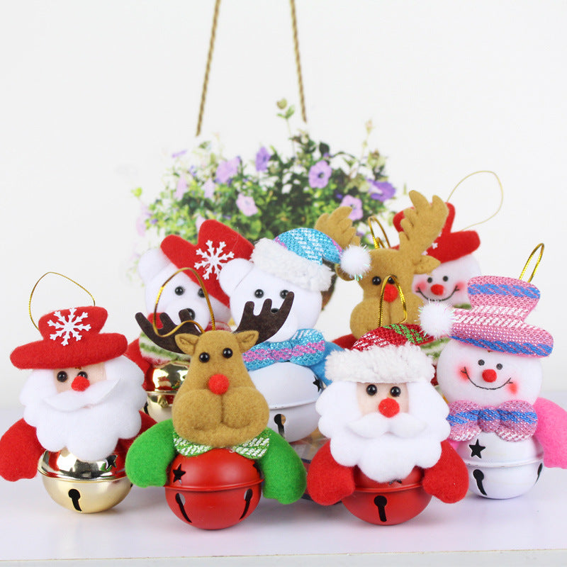 Wholesale Christmas Tree Decoration Accessories Santa Claus Snowman Doll Pendant