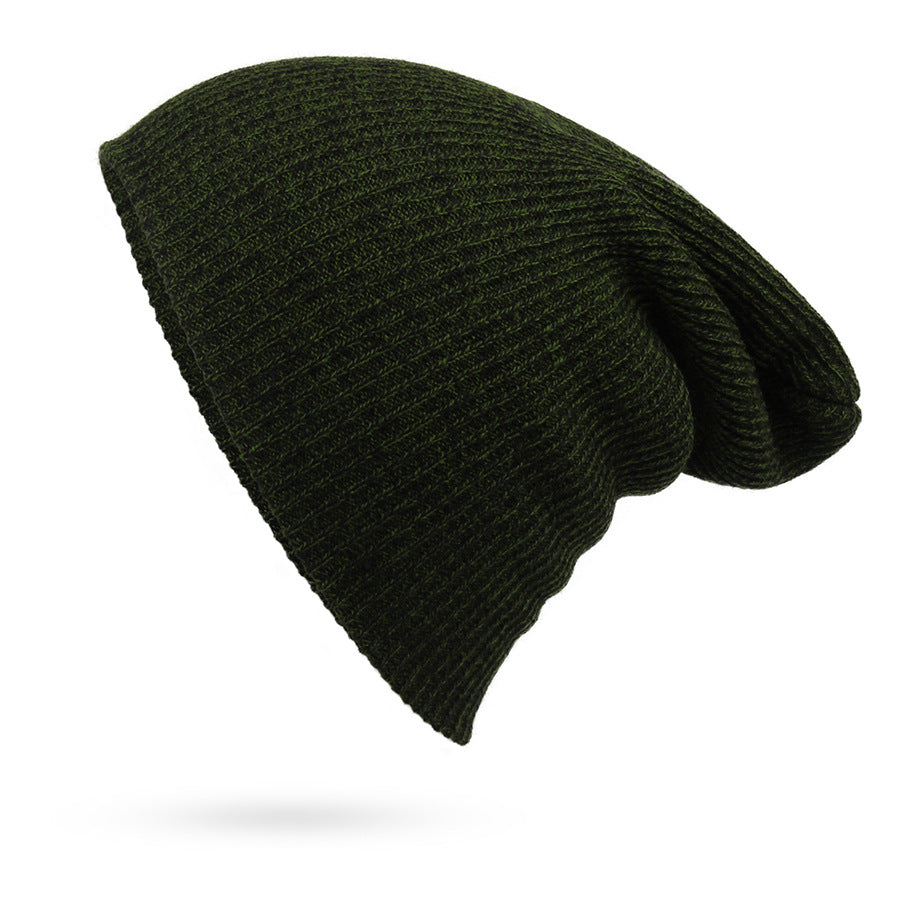 Wholesale Striped Needle Hip Hop Hat Autumn and Winter Men's Warm Woolen Hat