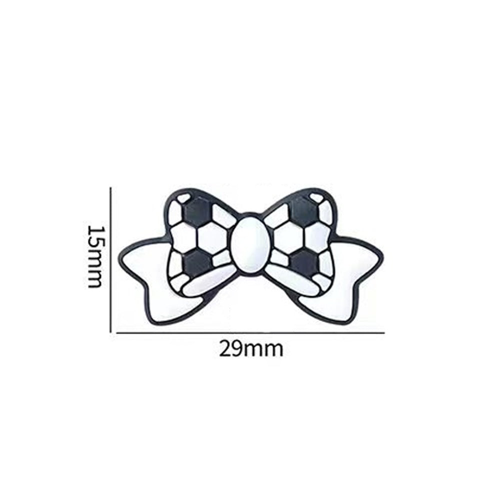 Wholesale 20pcs 3D Cartoon Bowknot Ball Pattern Silicone Beads