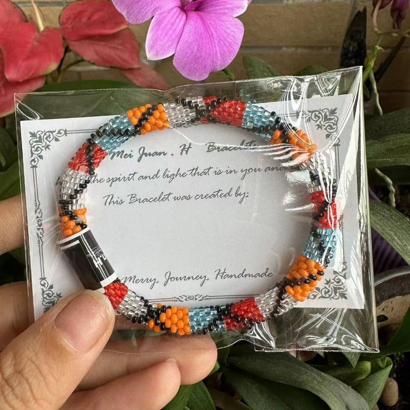 Wholesale Japanese Bohemian Rice Beads Fragrance Diffuser Bracelet