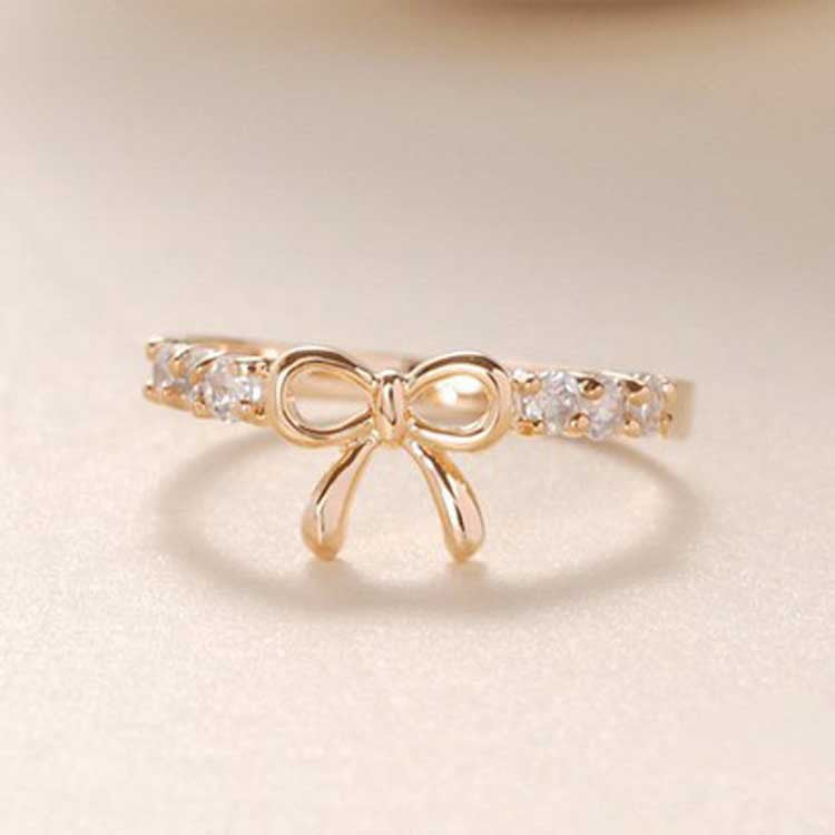 Wholesale Diamond Bow Ring