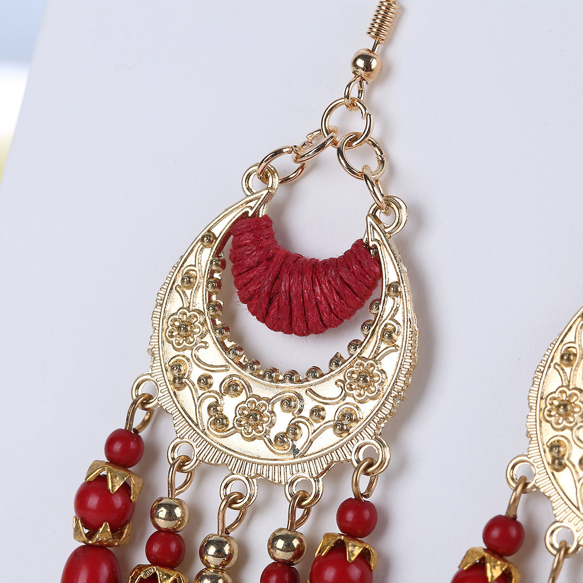 Wholesale Tassel Alloy Drop Earrings